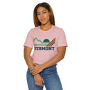 Vermont Retro Mountains Sunset T-Shirt | Vintage Vermont Tee-12