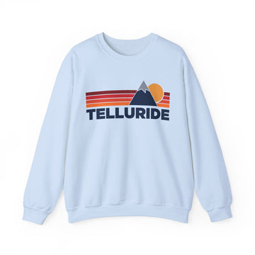 Buy light-blue Telluride, Colorado Sweatshirt Retro Mountains, Telluride Unisex Crewneck, Vintage Cozy Jumper, Gift for Outdoor Lovers