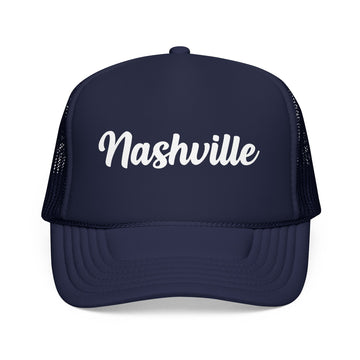 Nashville, Tennessee Foam Trucker Hat, Mesh Back - 0