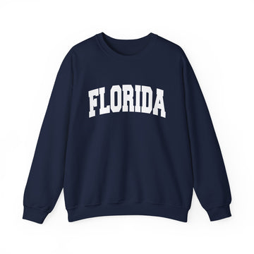 Buy navy Florida Sweatshirt - Unisex Graphic Crewneck