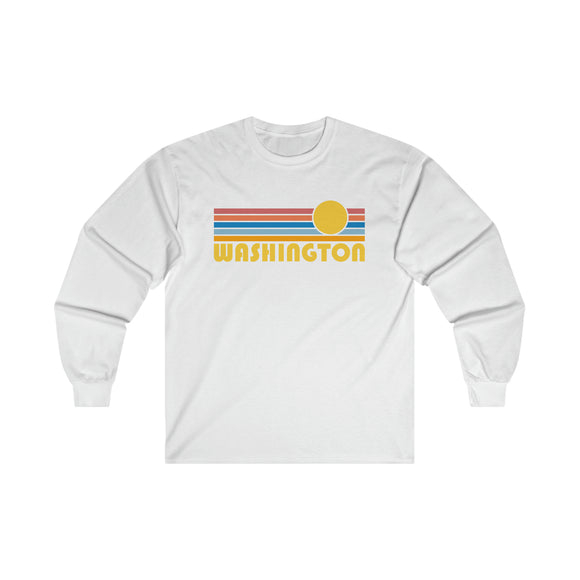 Washington Long Sleeve Shirt - Retro Unisex Shirt