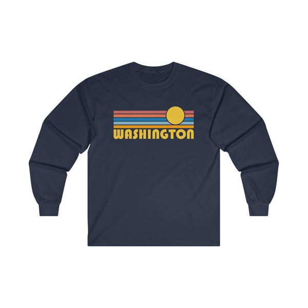 Washington Long Sleeve Shirt - Retro Unisex Shirt