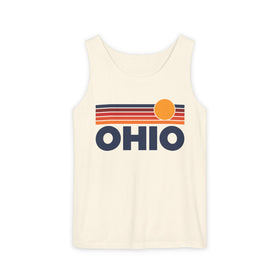 Ohio Retro Sunstripe Tank Top | Comfort Colors - 100% Cotton - 0