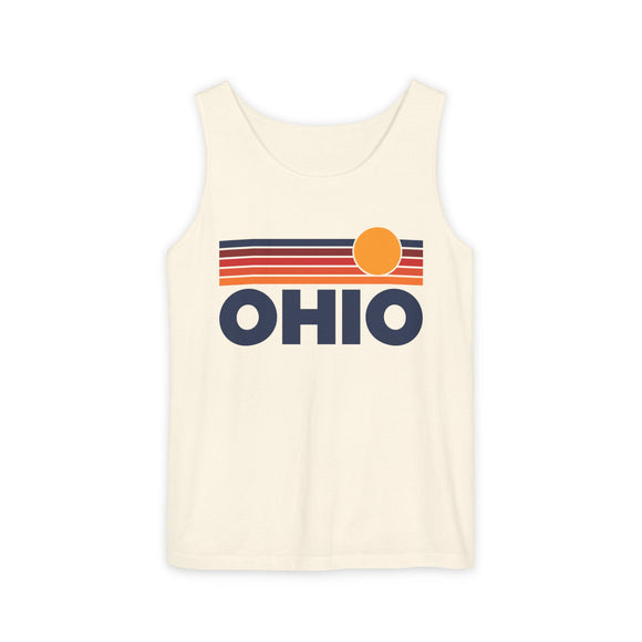 Ohio Retro Sunstripe Tank Top | Comfort Colors - 100% Cotton