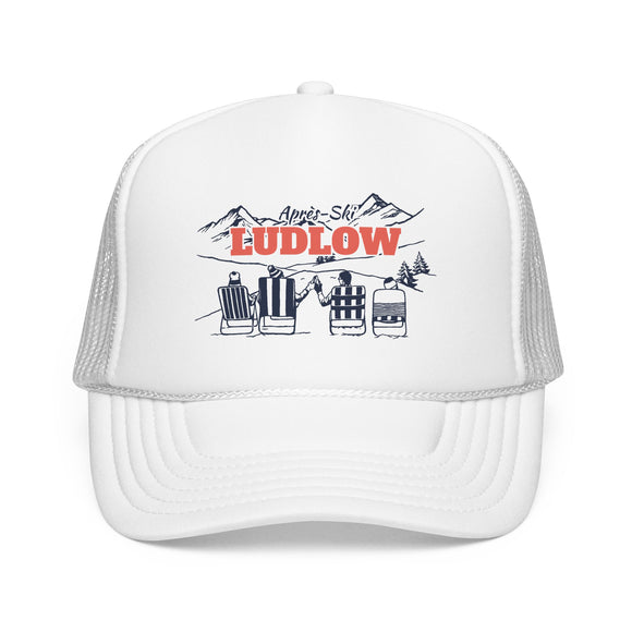 Ludlow, Vermont Après-ski Trucker Hat — Foam Mesh Cap