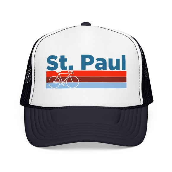 St. Paul, Minnesota Trucker Hat - Foam St. Paul Bike Cap