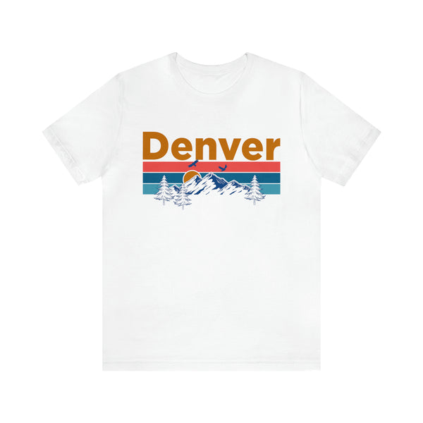 Denver, Colorado Shirt - Mountain Sunset Unisex Denver T-Shirt