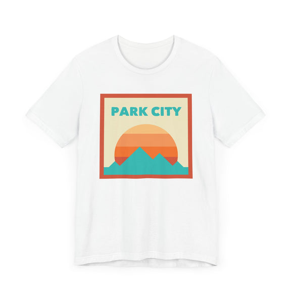 Retro Park City, Utah T-Shirt, Mountain Sun Tee, Unisex Graphic Shirt, Vintage Park City, Utah Top, Outdoor Adventure Clothing