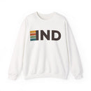 Indianapolis, Indiana IND Retro Stripe Sweatshirt-1
