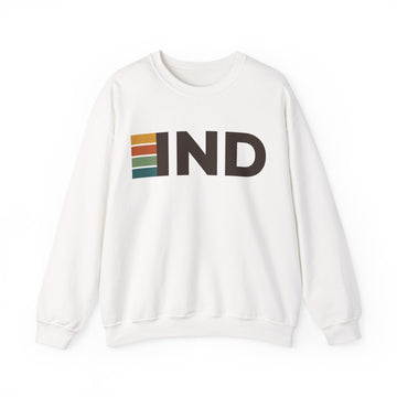Indianapolis, Indiana IND Retro Stripe Sweatshirt