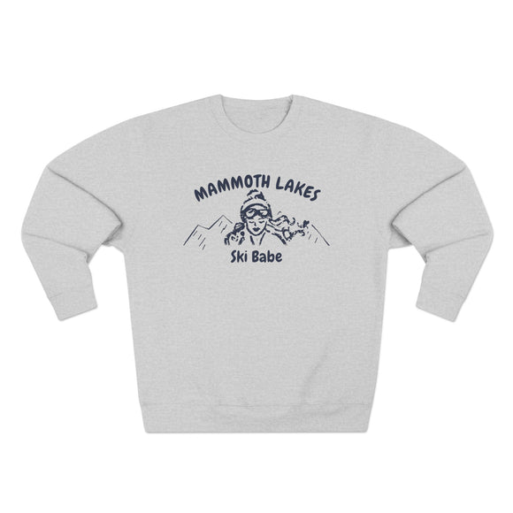 Premium Mammoth Lakes, California Ski Babe Sweatshirt