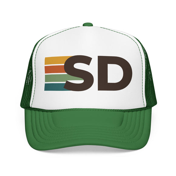 San Diego, California Trucker Hat - SD Abbr retro cap