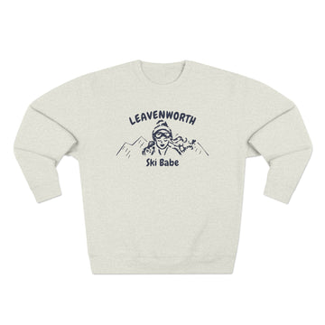 Premium Leavenworth, Washington Ski Babe Sweatshirt