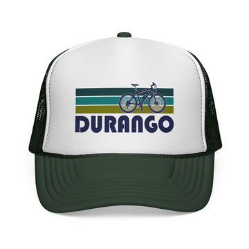 Buy dark-green Durango, Colorado Retro Bike Trucker Hat - Vintage Style Durango Cap