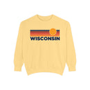 Wisconsin Sunset Stripes Sweatshirt | Comfort Colors - 100% Cotton-1