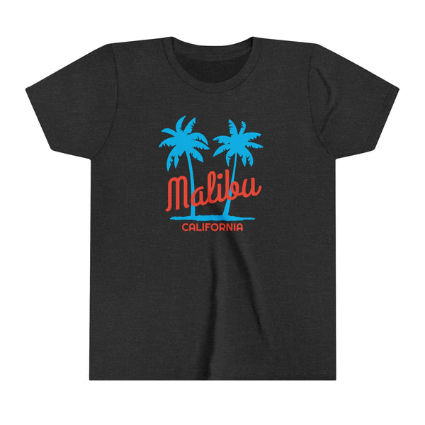 Malibu, California Youth Shirt - Retro Palm Tree Malibu Kid's T-Shirt