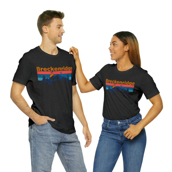 Breckenridge, Colorado Shirt - Mountain Sunset Unisex Breckenridge T-Shirt