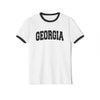 Georgia Cotton Ringer Graphic Tee - Unisex Georgia T Shirt, Vintage Style Tee, Men's/Women's Tee