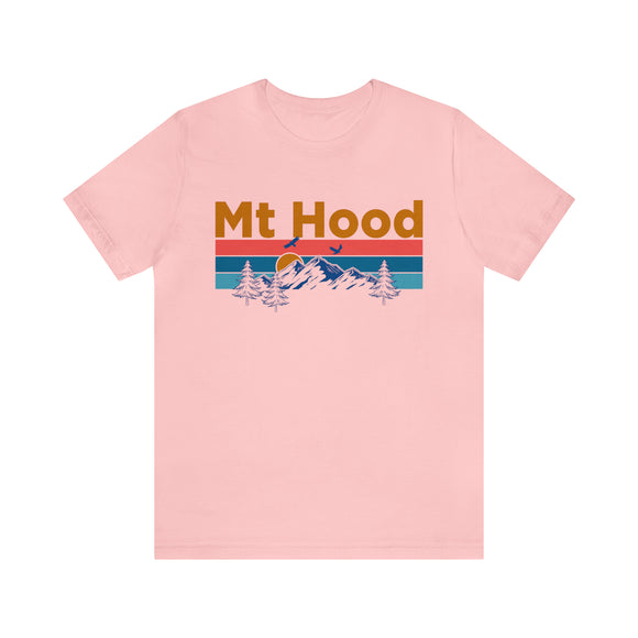 Mt Hood, Oregon Shirt - Mountain Sunset Unisex Mt Hood T-Shirt