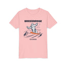 Breckenridge, Colorado Yeti Snowboard Youth Tee - Kids Skiing Shirt-5