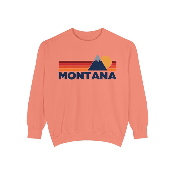 Montana Mountain Stripes Sweatshirt | Comfort Colors - 100% Cotton