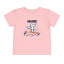 Maine Yeti Snowboard Toddler Tee-6