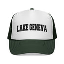 Lake Geneva, Wisconsin Collegiate Style Trucker Hat-4