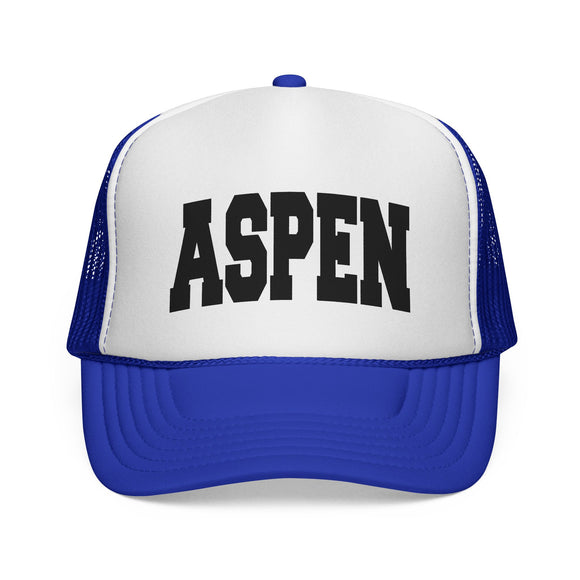 Aspen, Colorado Collegiate Style Trucker Hat