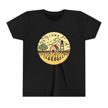 Iowa Youth T-Shirt - Unisex Kids Iowa Shirt - 0