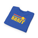 Banff, Canada Toddler Sweatshirt - Retro Sun Banff Toddler Crewneck Sweatshirt-11