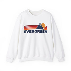 Evergreen, Colorado Sweatshirt Retro Mountains, Evergreen Unisex Crewneck, Vintage Cozy Jumper, Gift for Outdoor Lovers
