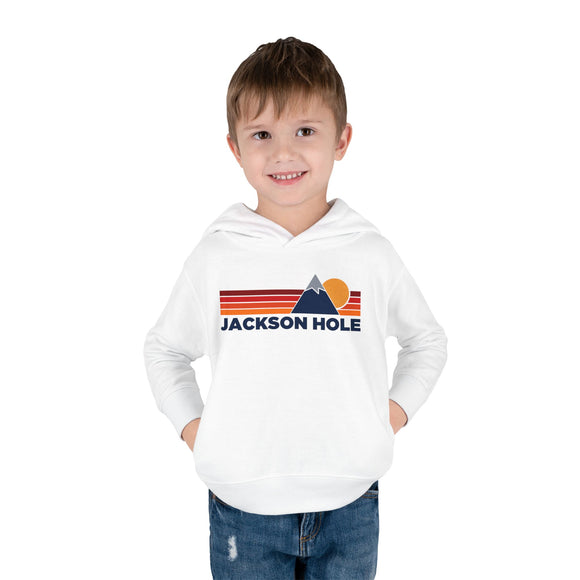 Jackson Hole, Wyoming Toddler Hoodie - Unisex Mountain Jackson Hole Pullover Sweatshirt, Kids Hooded Jumper, Wyoming Souvenir