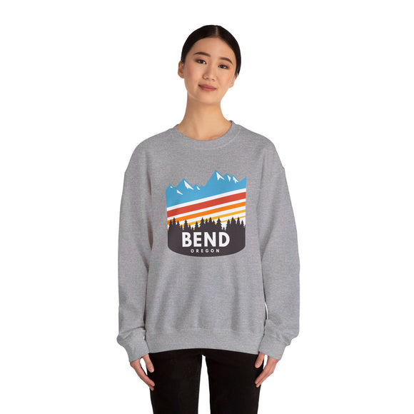 Bend, Oregon Sweatshirt - Unisex Retro Crewneck Bend Sweatshirt