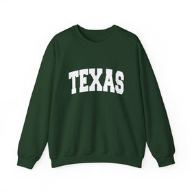 Buy forest-green Texas Sweatshirt - Unisex Graphic Crewneck