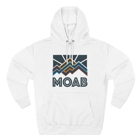 Moab, Utah Hoodie - Retro Mountain Unisex Sweatshirt - 0