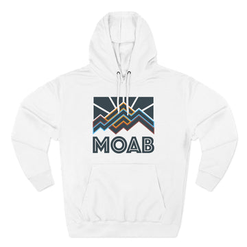 Moab, Utah Hoodie - Retro Mountain Unisex Sweatshirt - 0