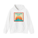 Salt Lake City, Utah Mountain Sun Hoodie - Unisex Hooded Sweatshirt, Travel Sweatshirt, Sunset-4
