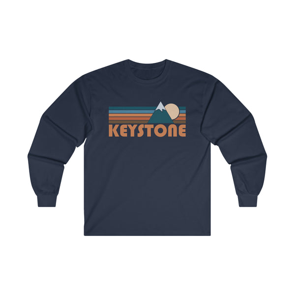 Keystone, Colorado Long Sleeve Shirt - Retro Unisex Keystone Long Sleeve Tee