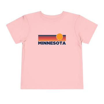 Buy pink Minnesota Toddler T-Shirt - Retro Sun Tee