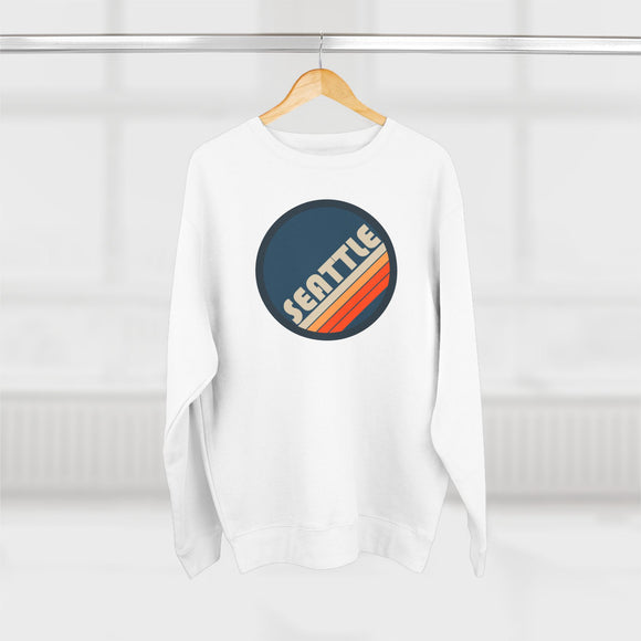 Premium Seattle, Washington Sweatshirt - Retro Unisex Premium Washington Sweatshirt