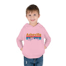 Asheville Toddler Hoodie - Retro Mountain Sun Unisex Asheville Toddler Sweatshirt-16