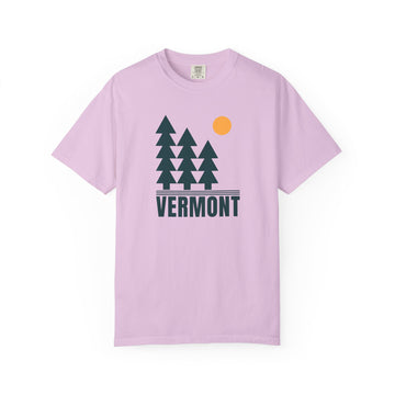 Buy orchid Vermont T Shirt, Comfort Colors Cotton 100% Cotton Trees Tee