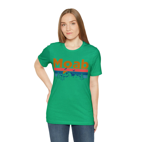 Moab, Utah Shirt - Mountain Sunset Unisex Moab T-Shirt