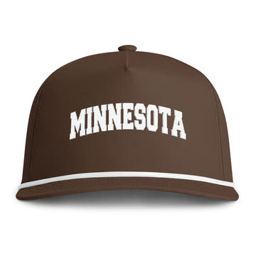 Minnesota Embroidered Rope Hat - Vintage Sunwashed Rope Cap, Comfort Colors - 0