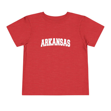 Buy heather-red Arkansas Toddler Graphic Tee - Kids Arkansas Vacation T-Shirt