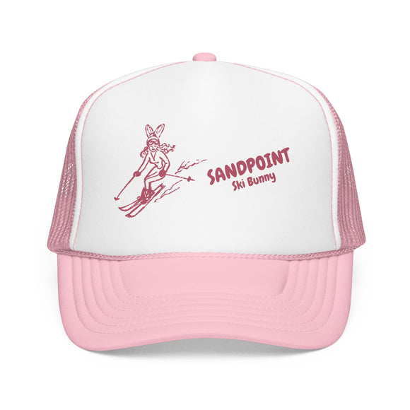 Sandpoint, Idaho Ski Bunny Foam Trucker Hat