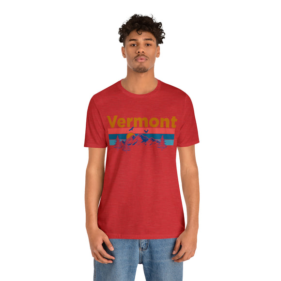 Vermont T-Shirt - Mountain Sunset Unisex Vermont Shirt