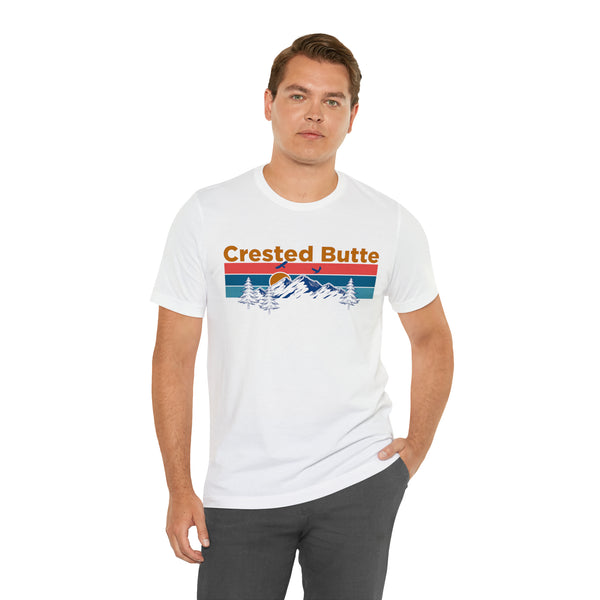 Crested Butte, Colorado Shirt - Mountain Sunset Unisex Crested Butte T-Shirt