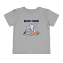New York Yeti Snowboard Toddler Tee-4