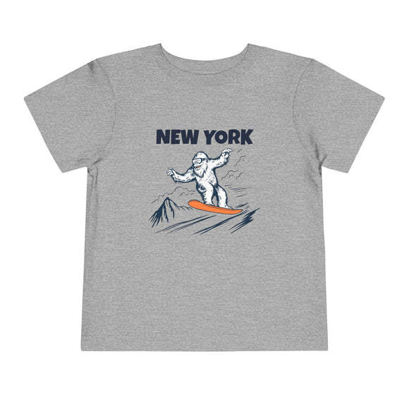 New York Yeti Snowboard Toddler Tee